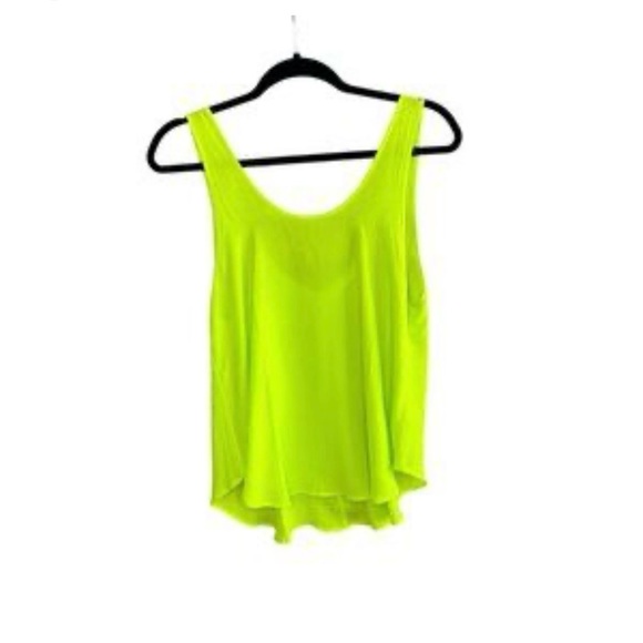 LUSH Neon Yellow/Green Women's Loose Fit Tank Top Size Medium - Picture 1 of 10